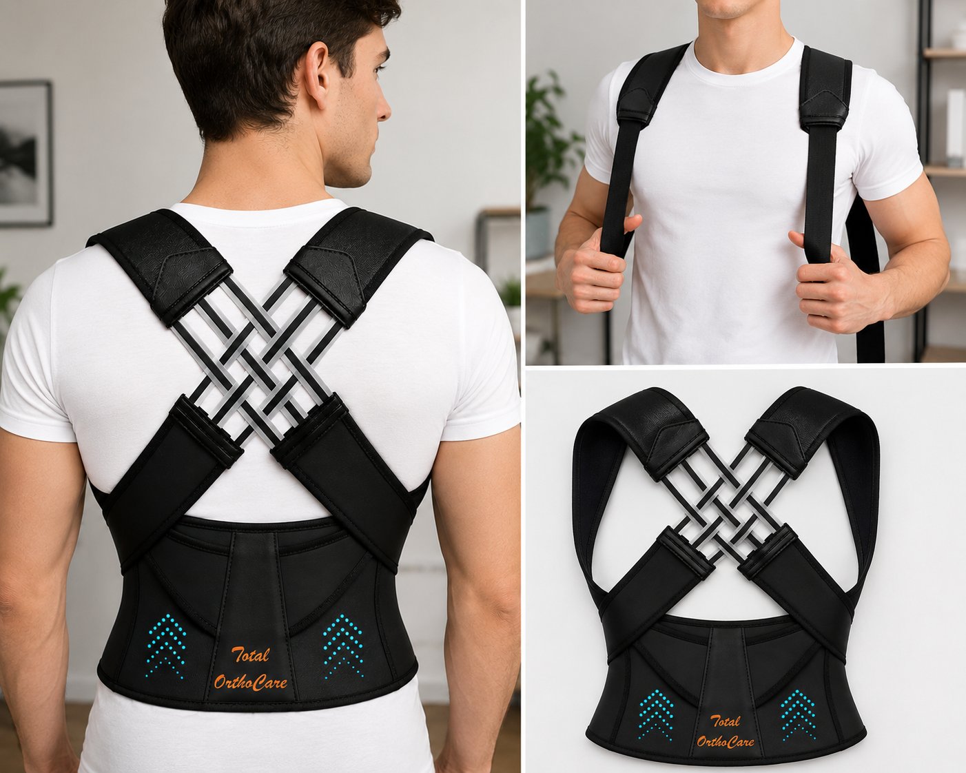 Posture Corrector Free Size | Back Straightener & Shoulder Support Belt for Men & Women