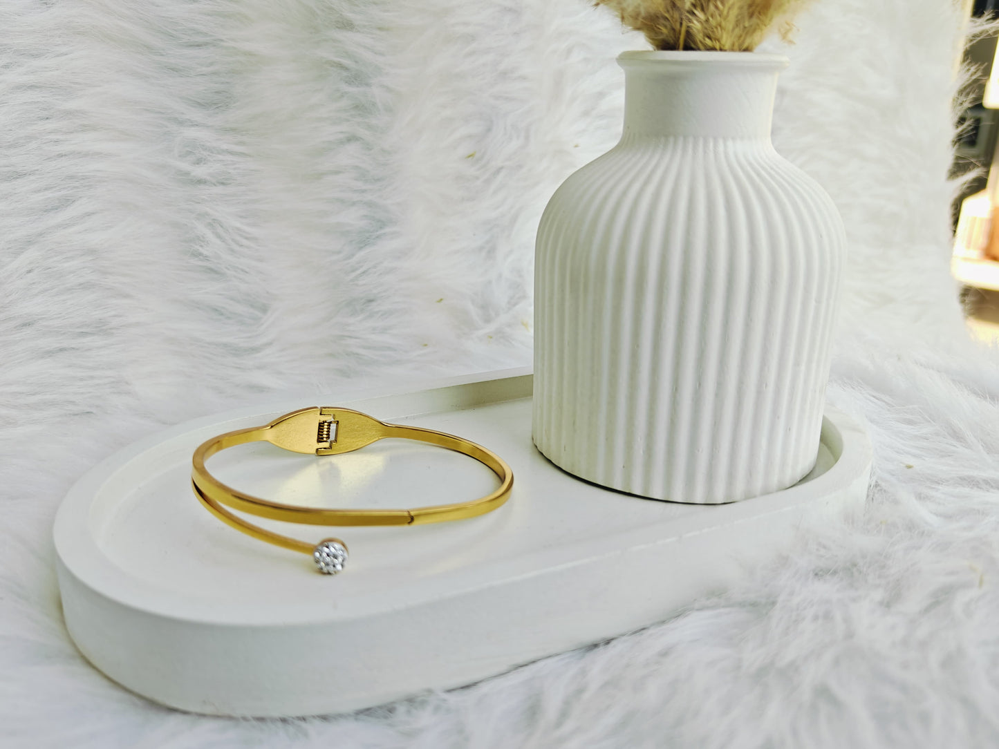 ✨💎 Luxury Gold Crystal Cuff Bracelet for Women 💎✨