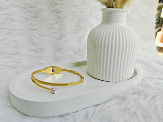 ✨💎 Luxury Gold Crystal Cuff Bracelet for Women 💎✨
