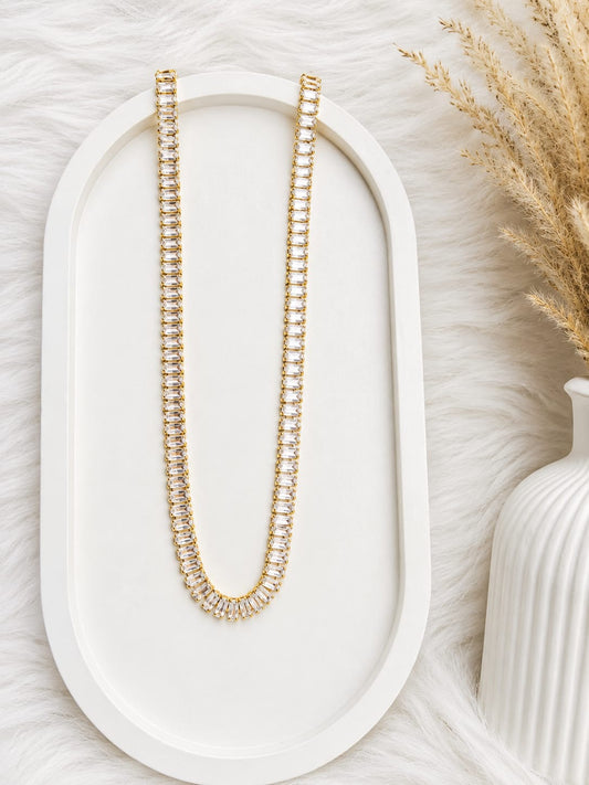 ✨ Royal Baguette Crystal Necklace 💎👑