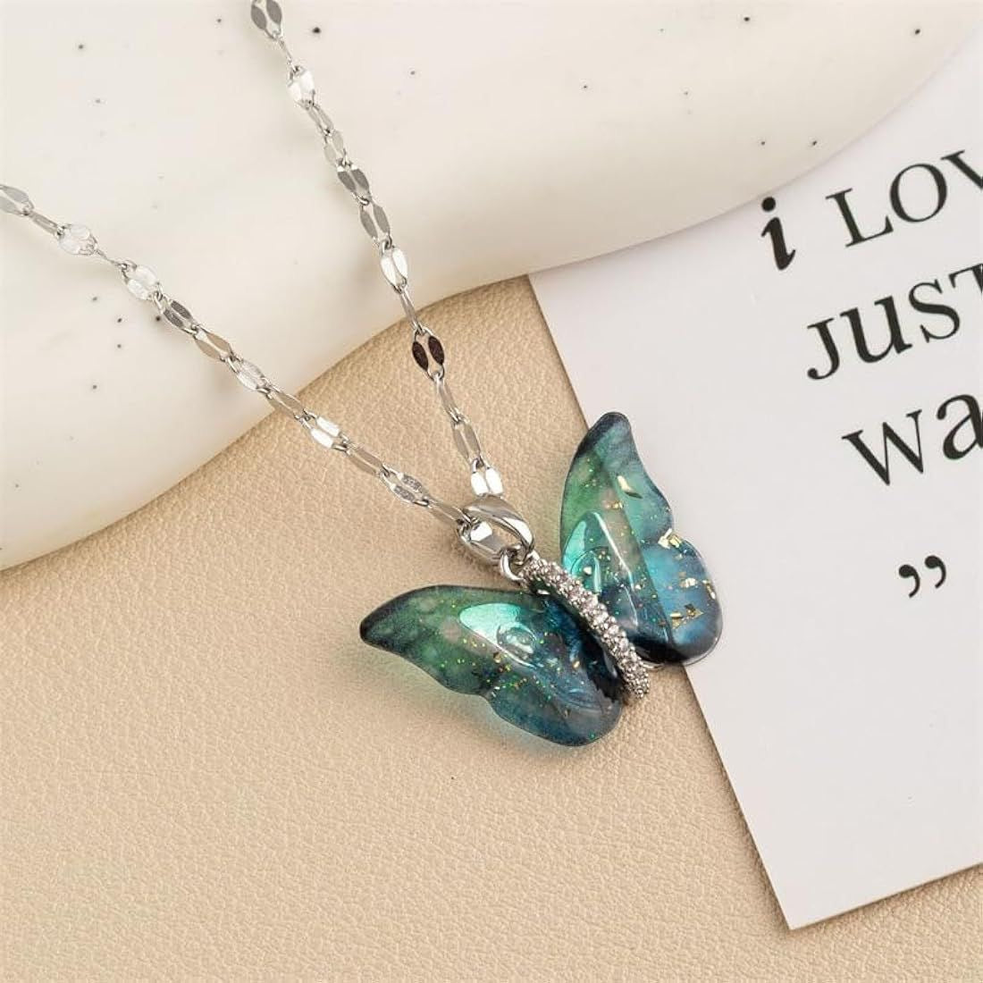 🦋 Enchanted Butterfly Charm Necklace ✨
