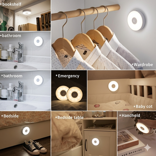 360° Motion Sensor LED Light – Portable & Magnetic Night Light