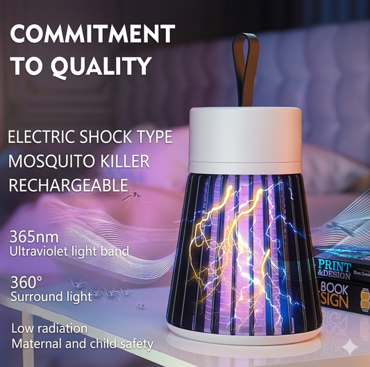 🦟 Rechargeable Mosquito Killer Lamp – Safe, Silent & Powerful Protection