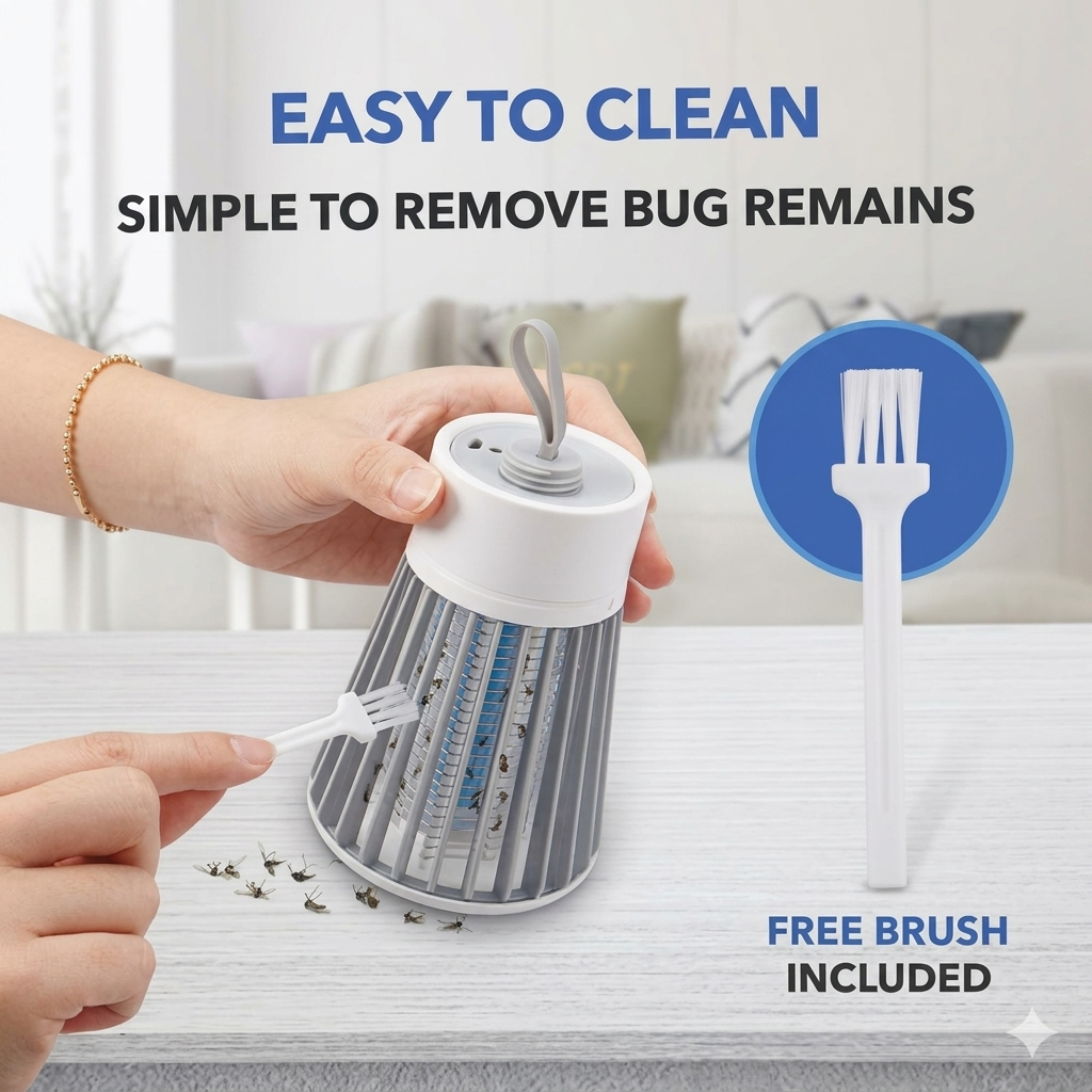 🦟 Rechargeable Mosquito Killer Lamp – Safe, Silent & Powerful Protection
