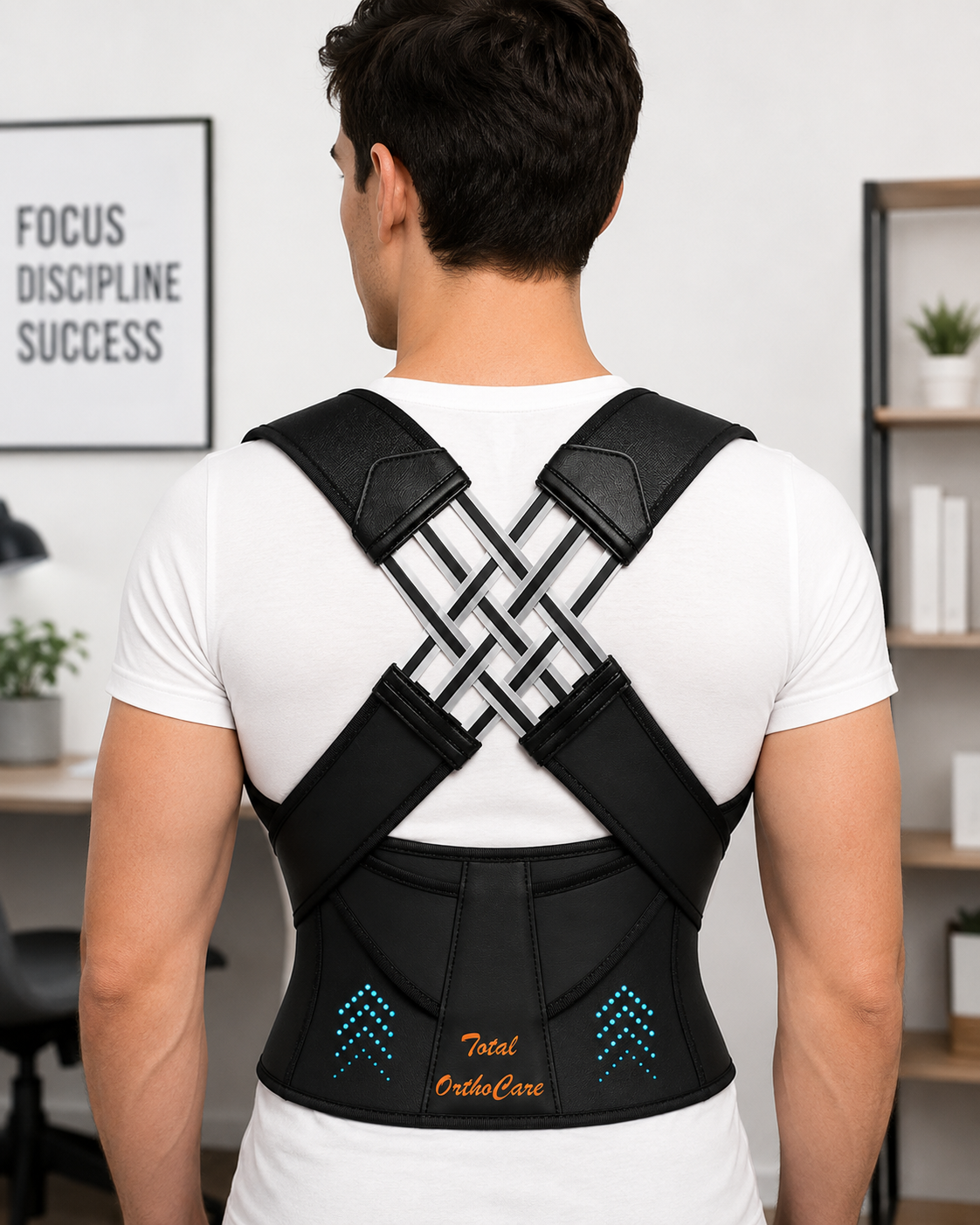 Posture Corrector Free Size | Back Straightener & Shoulder Support Belt for Men & Women