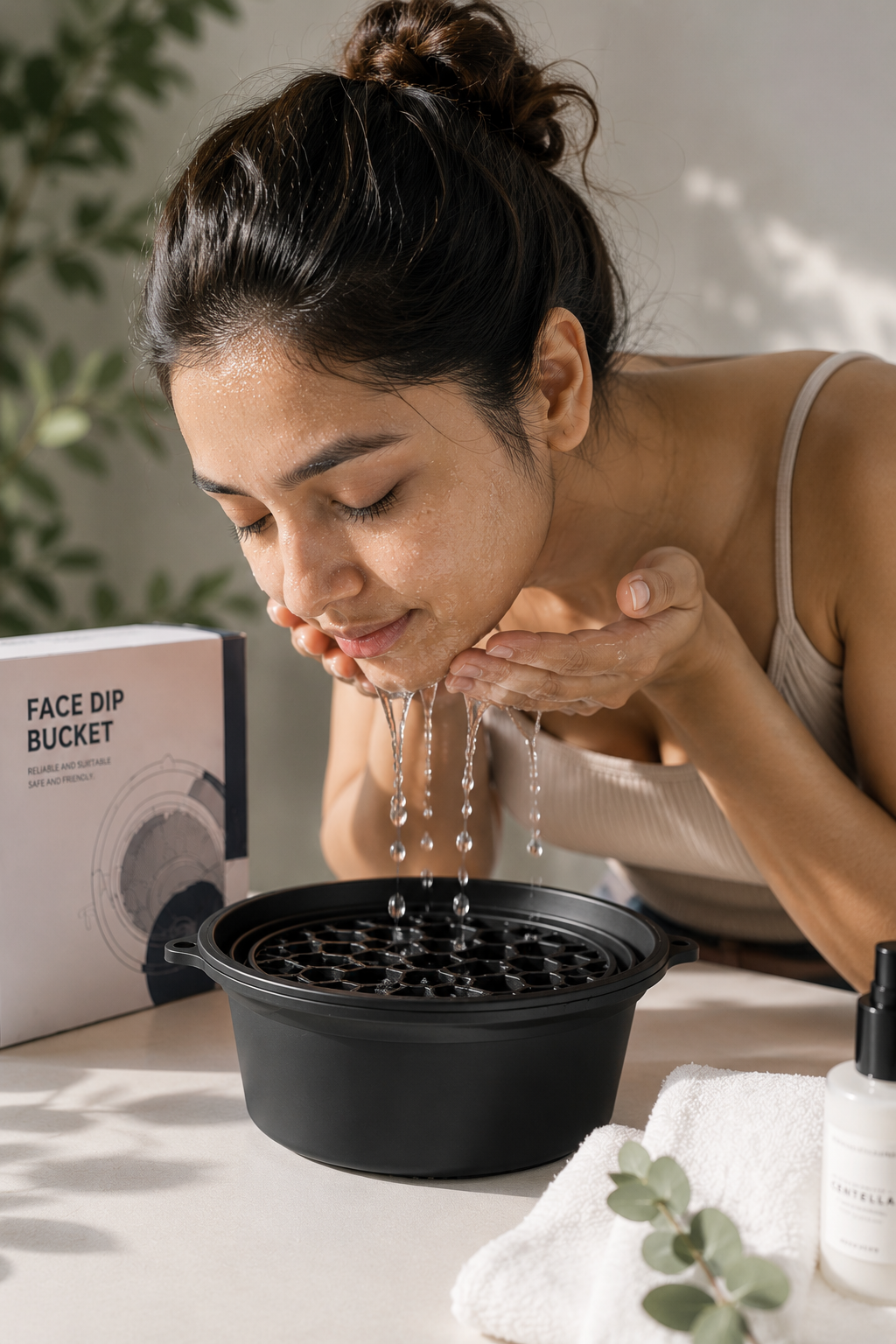🧊 Foldable Ice Facial Bowl for Face Therapy | Collapsible Silicone Skin Care Bowl