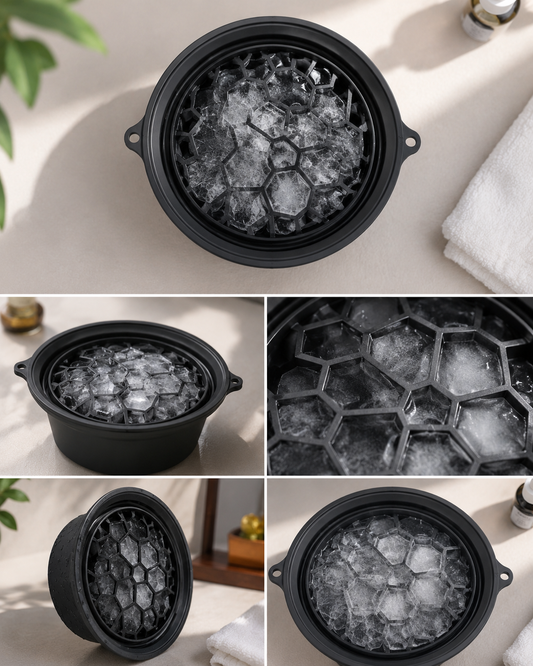🧊 Foldable Ice Facial Bowl for Face Therapy | Collapsible Silicone Skin Care Bowl