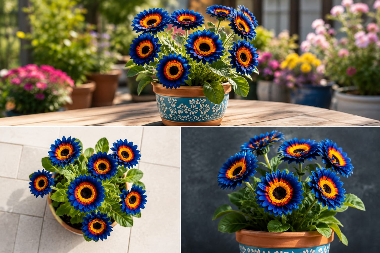 🌻 Blue Flame Sunflower Seeds + 100g Organic Potting Mix FREE