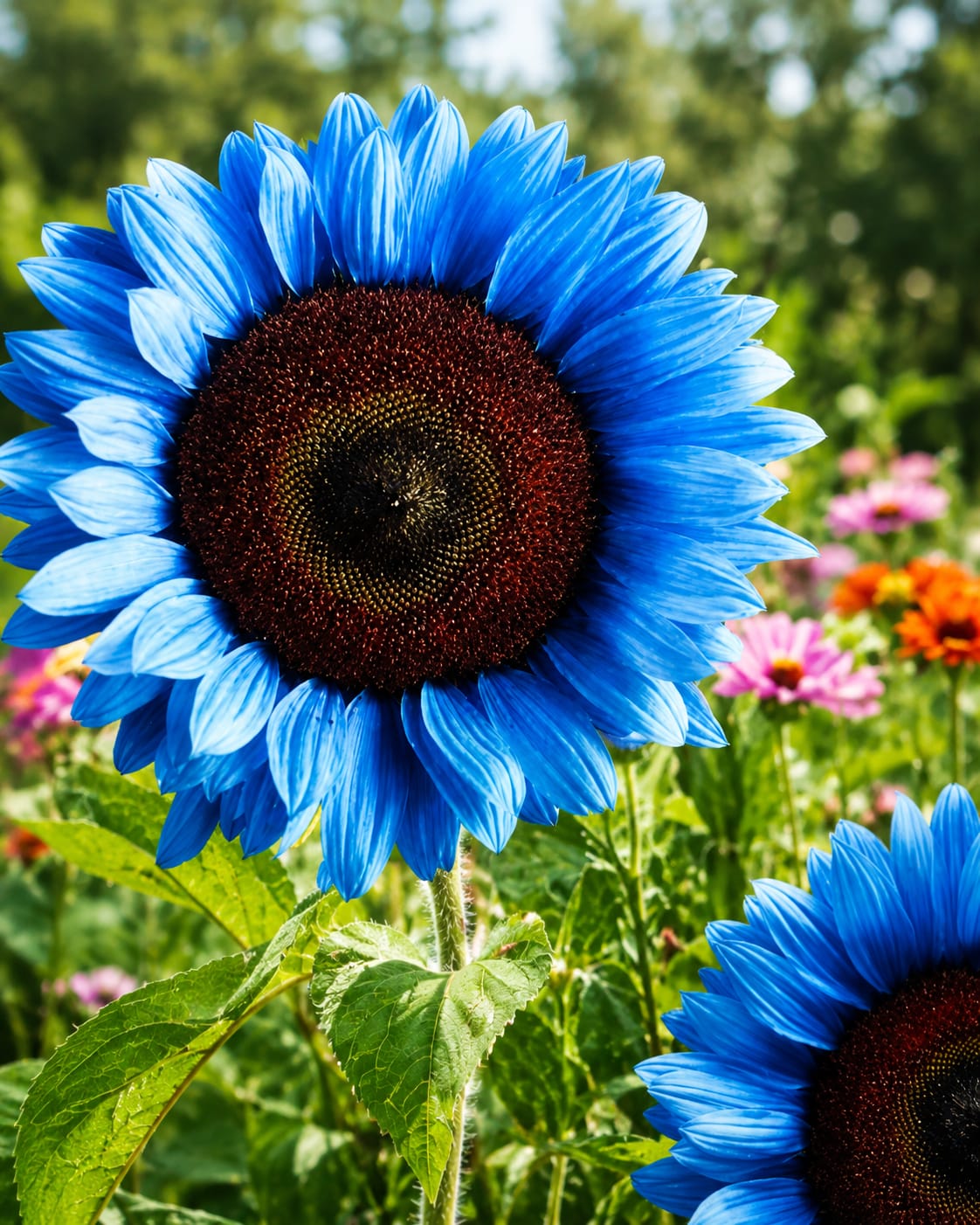 🌻 Blue Flame Sunflower Seeds + 100g Organic Potting Mix FREE