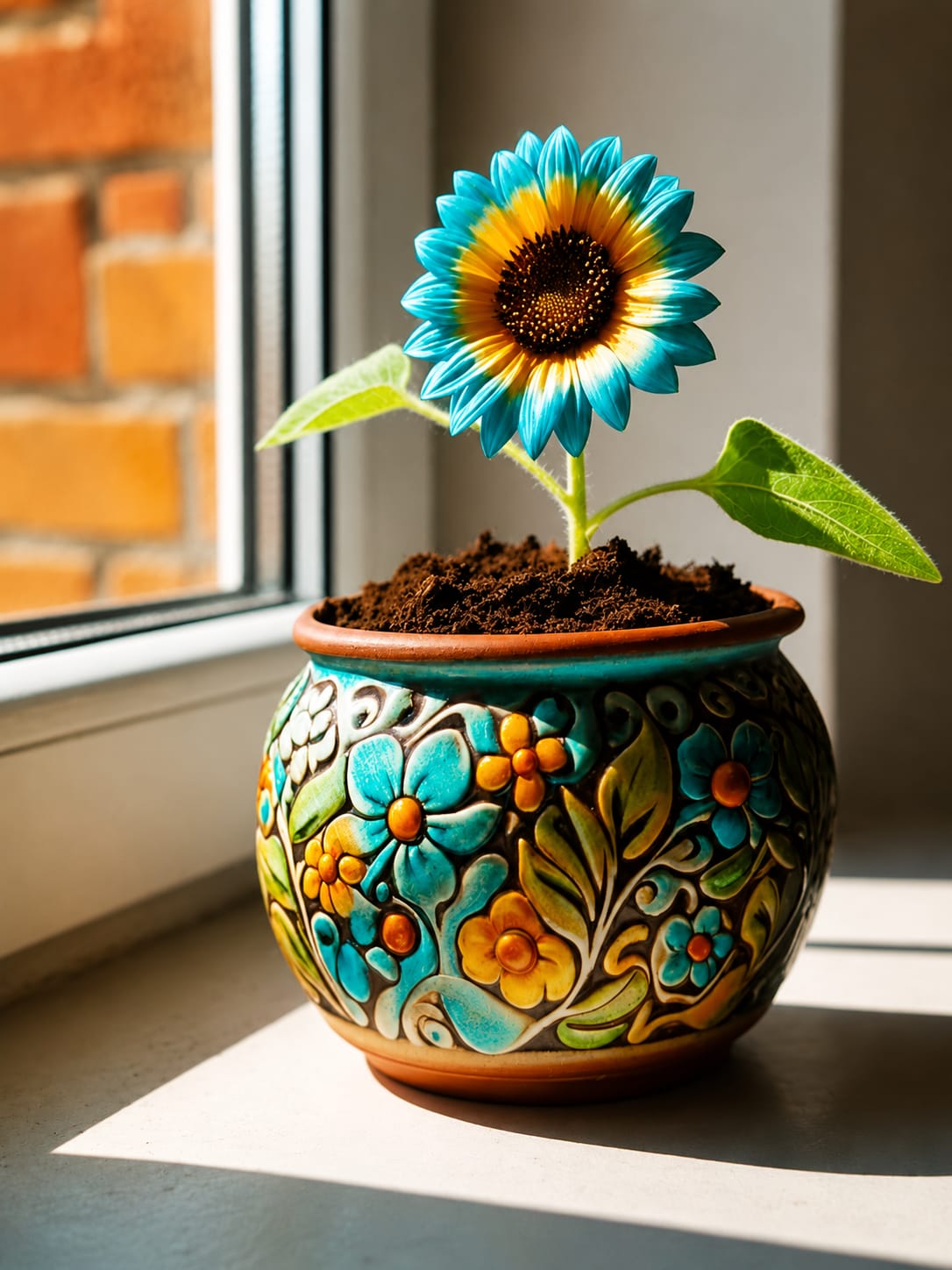 🌻 Blue Flame Sunflower Seeds + 100g Organic Potting Mix FREE