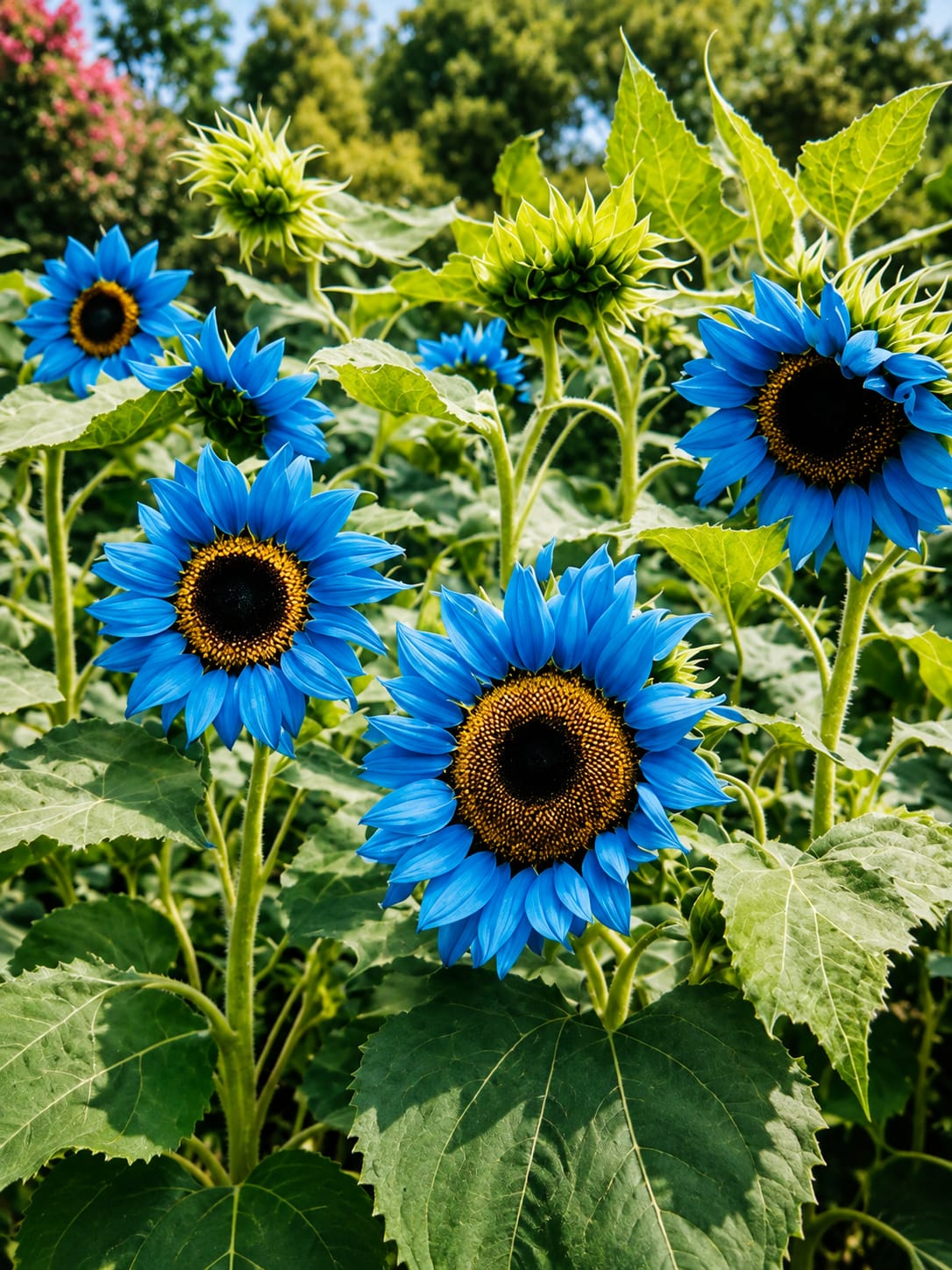 🌻 Blue Flame Sunflower Seeds + 100g Organic Potting Mix FREE