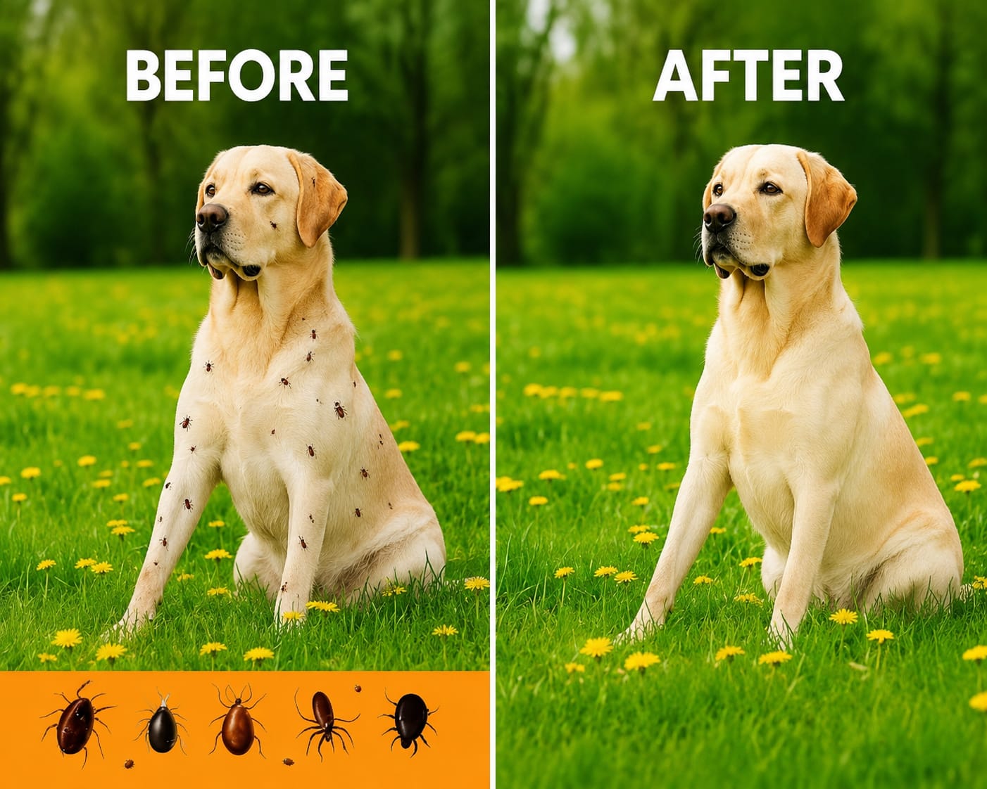 🐾 Anti-Tick & Flea Combo for Dogs & Cats