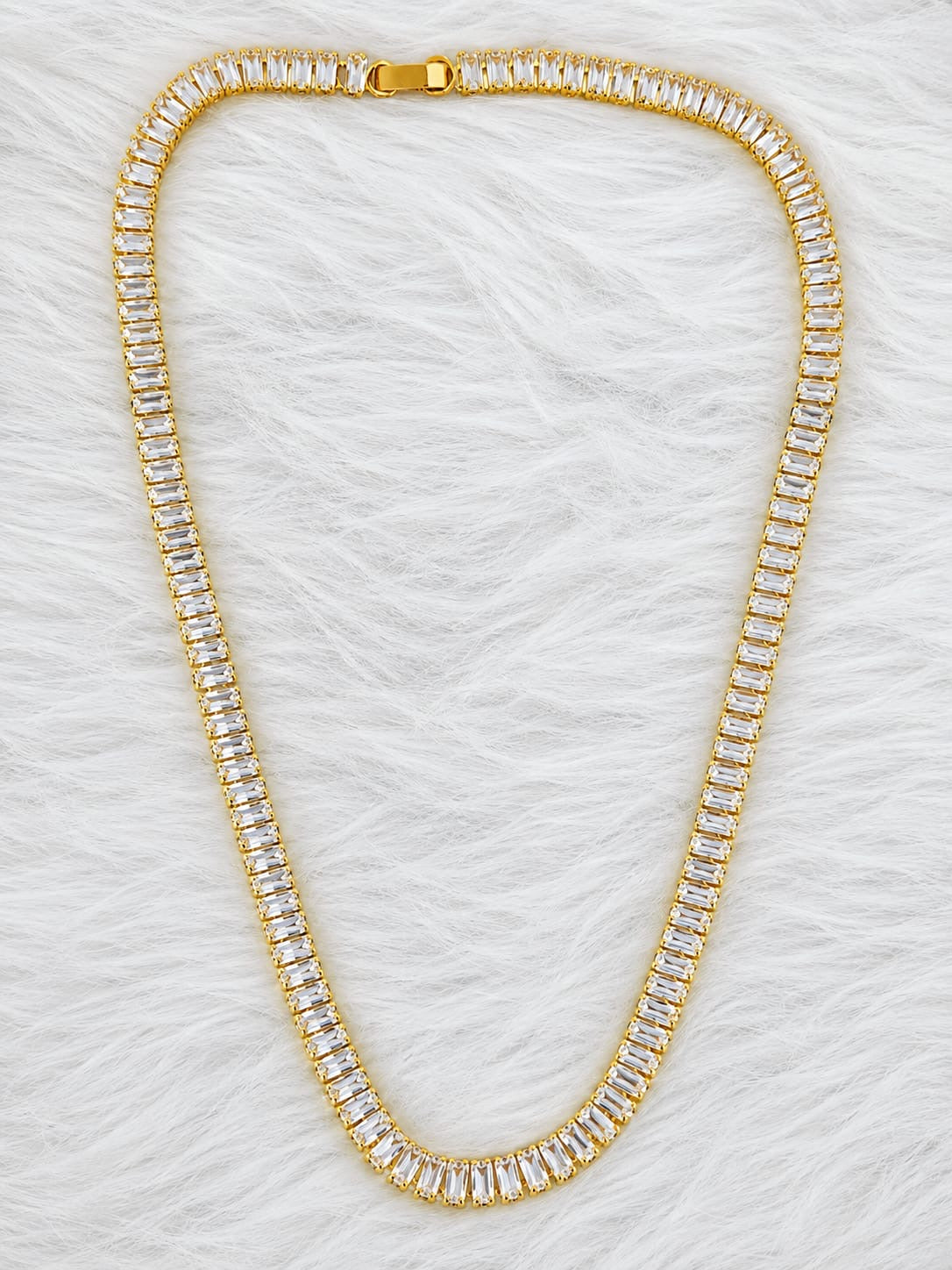 ✨ Royal Baguette Crystal Necklace 💎👑